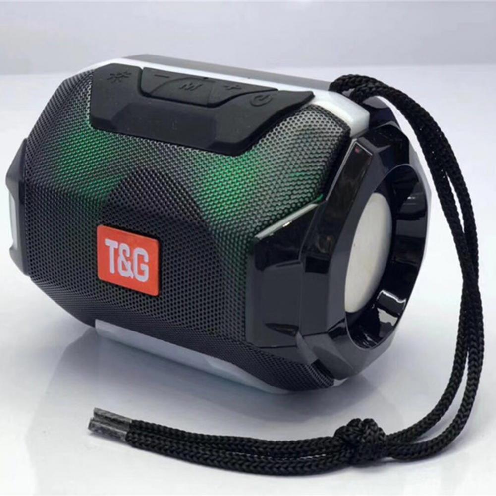 TG162 – haut-parleur stéréo Bluetooth, caisson de basses FM, LED, clignotant, sans fil, , Portable Unique pour la musique