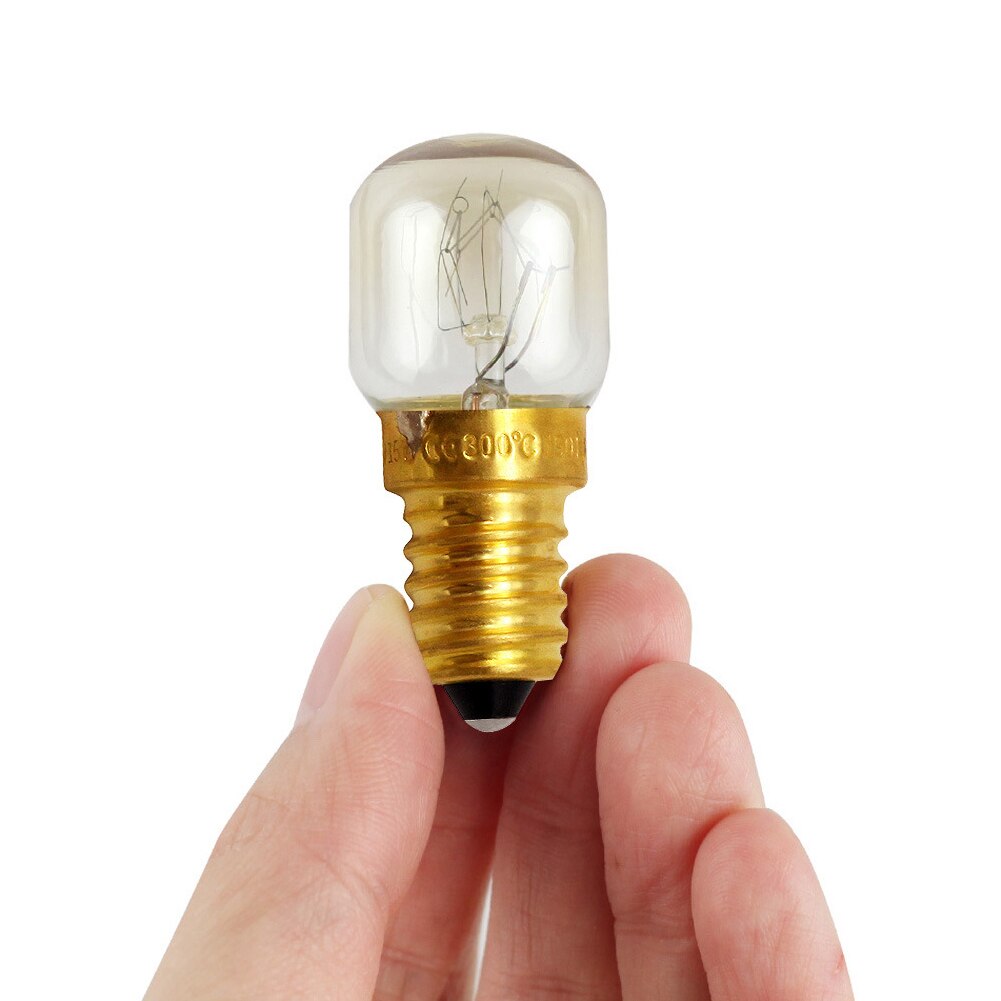 E12/e14 holdbare 15w 25w ovnpære varmebestandige salt lys mikroovn super lys glødelampe, nem at installere: 15w- kobber -e14