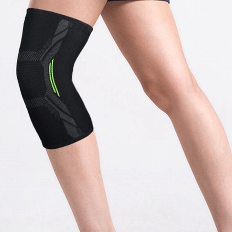 Ademend Basketbal Voetbal Sport Kneepad Hoge Elastische Volleybal Kniebeschermers Brace Training Knie Ondersteuning Beschermen S