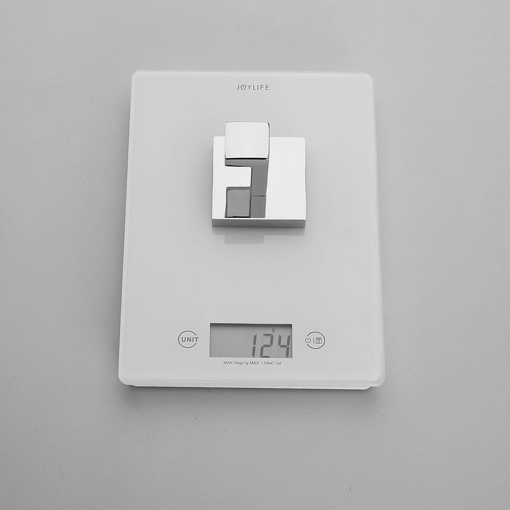 1pcs Deluxe SUS 304 Stainless Steel Wall Mount Square Towel Robe Coat Hook Hat Door Hanger Mirror Polished