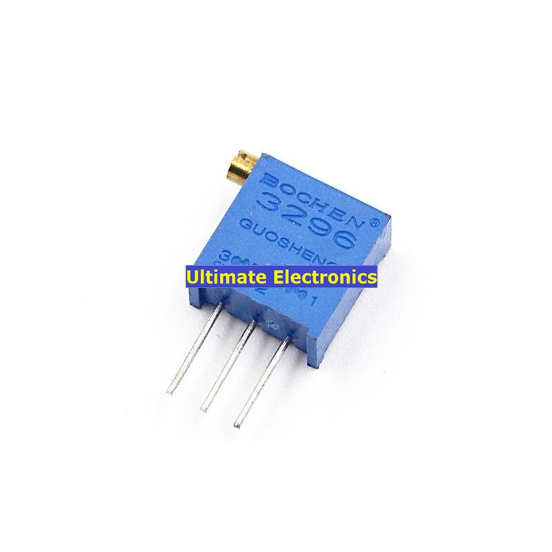 10PCS Side Adjust Adjustable Precision Multiturn Potentiometer 3296X 50R~1M Potentiometer 3296X-101 102 103 104 105 201 202 ..