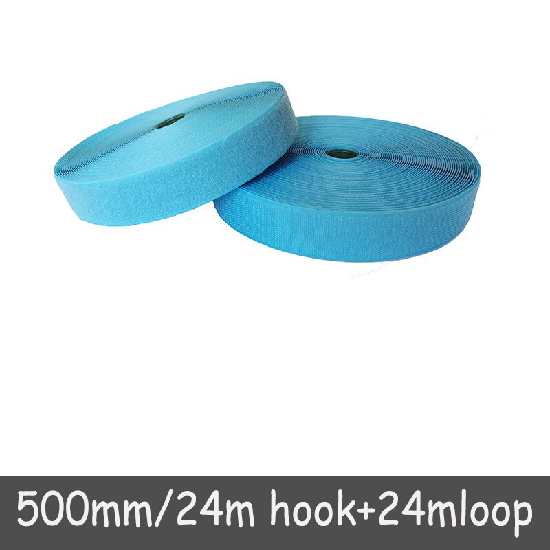50mm Width velcros no adhesive fastener stick clothing tape sewing magic hook loop sticker strip velcroing strap stick 24 meters: Color 12