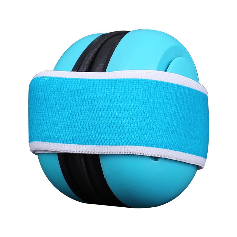 Noise Reduction Headphones for Newborn Baby Soundproof Earmuff Headset with Elastic Band Sleep Child Protection: Blue