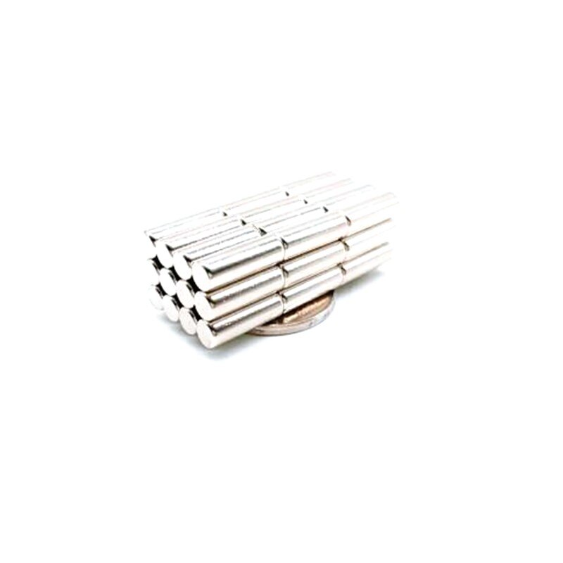 HKHK 10-500PCS Diameter Round Cylinder Magnets 3x20 mm magnet encoder 3mm x 20mm strong magnetic standard 3x20 mm