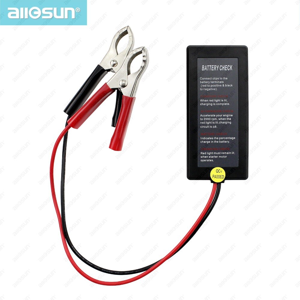 all-sun GK503 Mini 12V Automotive/ Car Battery Tester/ Alternator/ Cranking Check with 6-LED Display Easy to Use