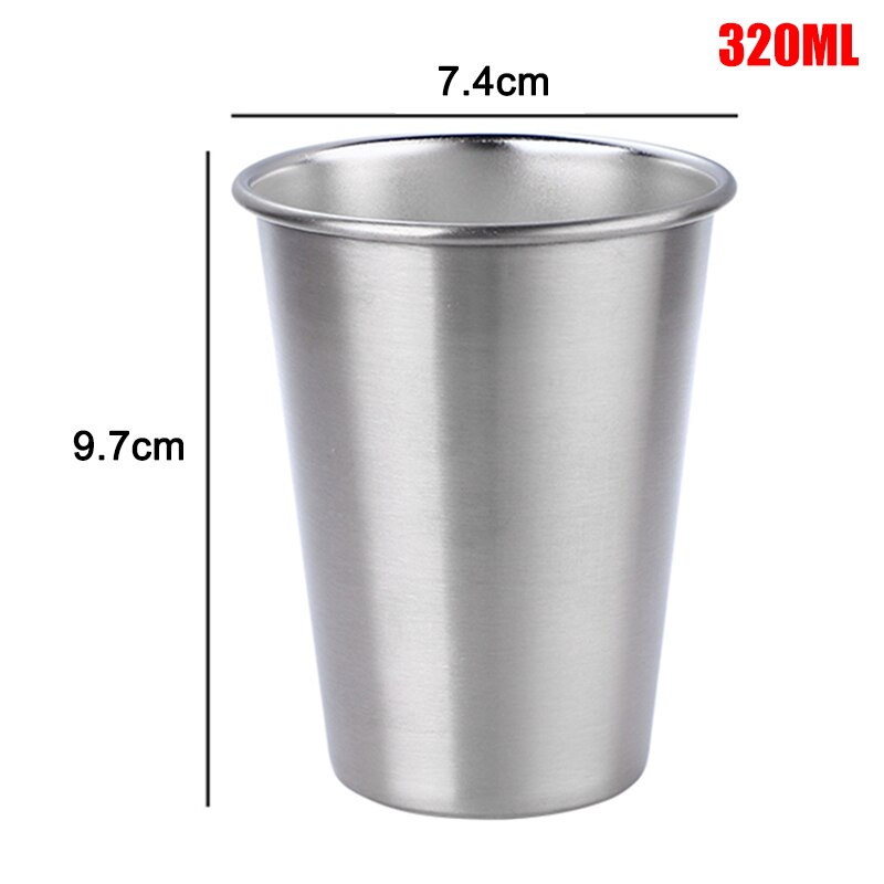 30/70/180/320ml metal kop krus drikke kaffe øl tumbler rejse hjemmekontor @ls: 320ml