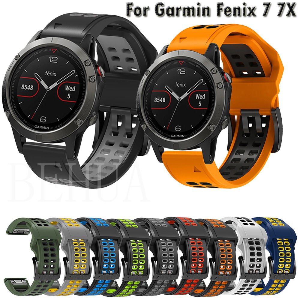 22 26Mm Silicone Horlogeband Voor Garmin Fenix 7X 7 6X 6 Pro Fenix 5X 5 Plus Forerunner 945 Band wriststrap Quick Release Armband