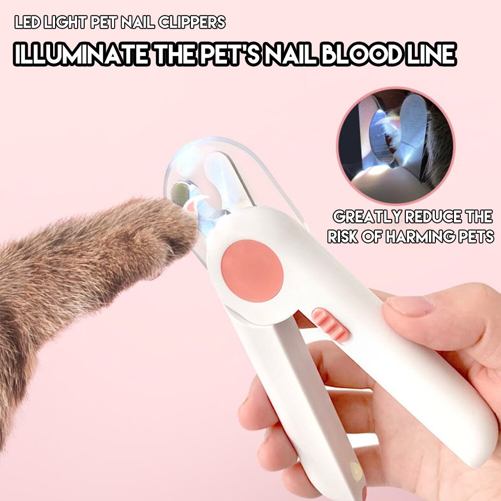 Huisdier Nagelknipper Hond Kat Nagelknipper Met Led Licht Professionele Nail Trimmers Claw Trimmer Voor Pet Hond Kat