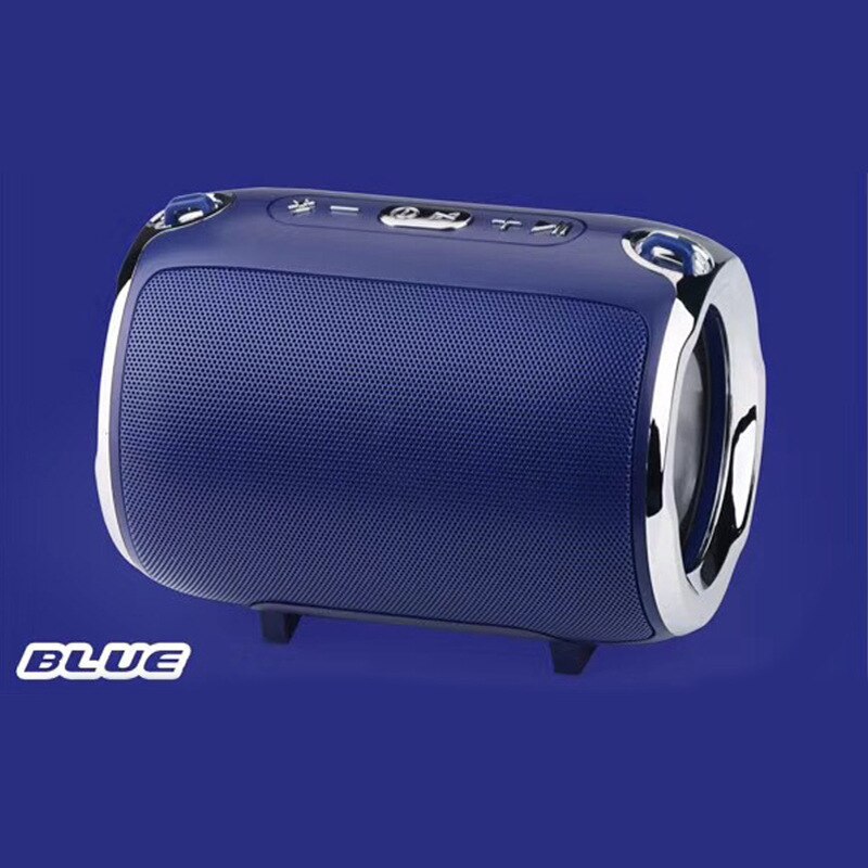 S518 muziek mini subwoofer plug-in card draadloze bluetooth speaker met radio functie: Blauw