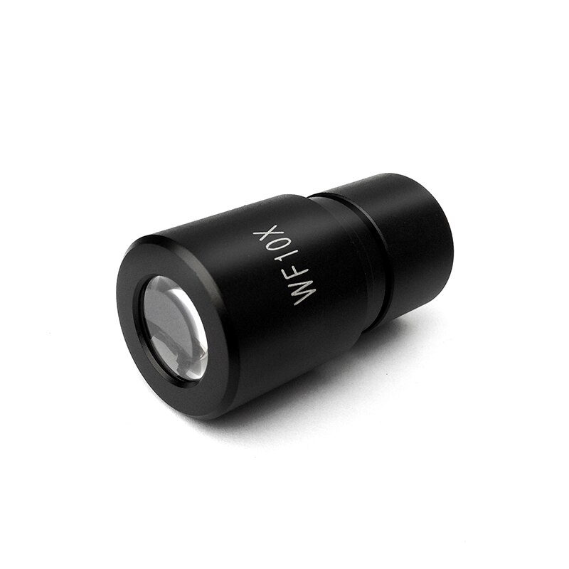 Ocular Ramsden de Campo Amplio WF10X para microscopio biológico, tamaño de montaje de 23,2mm, campo de 16mm, con o sin retícula de micrómetro