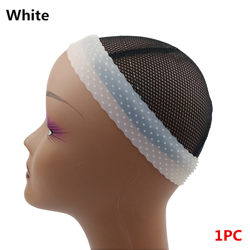 1PC No-Slip Wig Grip Band Transparent Silicone Wig Band Comfort Head Hair Band Extra Hold Wig Headband Adjustable Women Wig Band: Orange