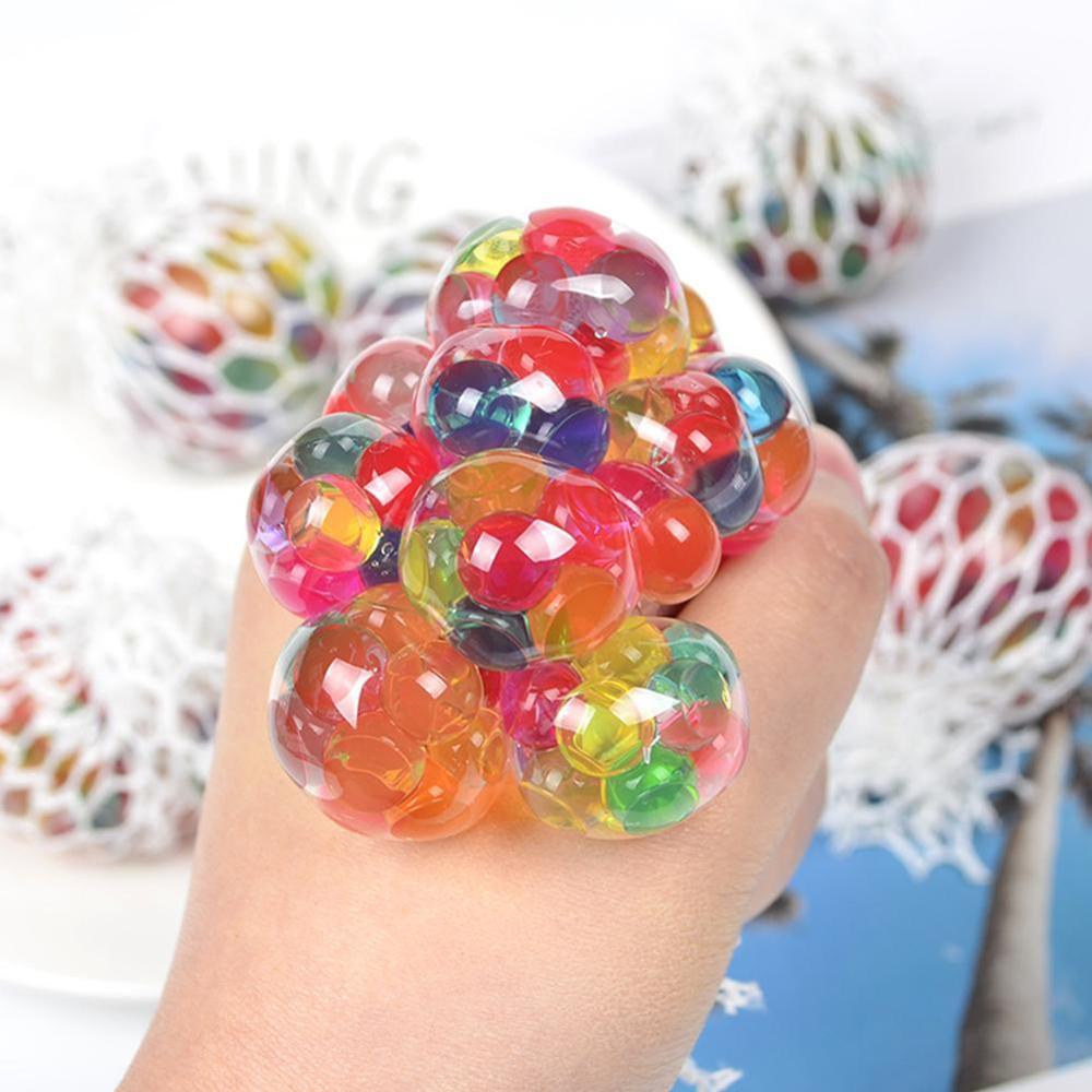 Anti-Stress visage Anti-Stress boule de raisin spongieux maille autisme humeur presser soulagement sain mignon jouet Geek Gadget Vent