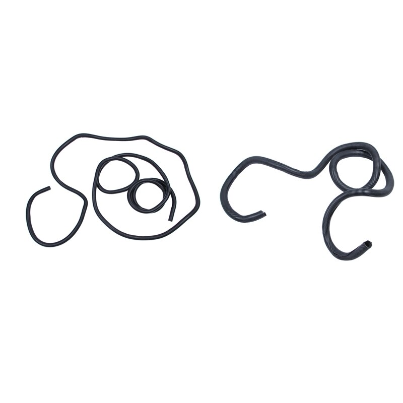 2Pcs Split Wire Loom Conduit Polyethylene Tubing Black Color Sleeve Tube - 10 Ft 1 Inch & 20 Ft 3/4 Inch