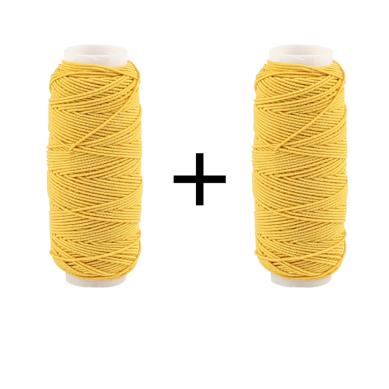 30MLong 5mmWide Colorful Elastic Threads For Sewing Machines 2Roll Set Embroidery Sewing Threads Hand Sewing Thread Craft Set: Navy Blue