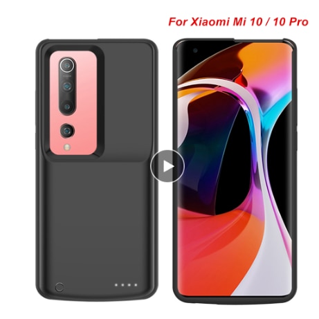 Expower 6800 mah-oplader, hoesje voor xiaomi  mi10 pro 10 batterijhoes, externe smartphone  mi10 powerbankhoes voor xiaomi  mi 10 pro