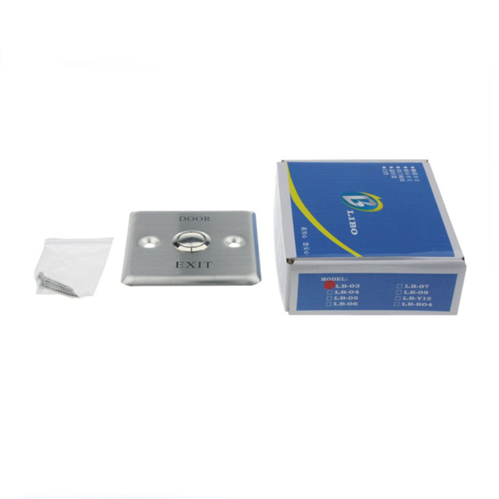 Stainless steel door access switch Long bar exit button Metal material Suitable for narrow/wide door frame
