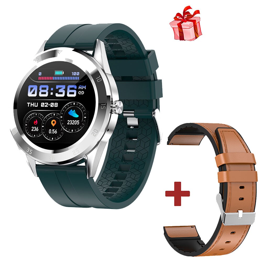 Y20 Smart Watch Bluetooth Call Music Sports Fitness Heart Rate Blood Pressure Men Waterproof Women Wristband PK GT2 P8 L9 L8: GN Silica BW Leather