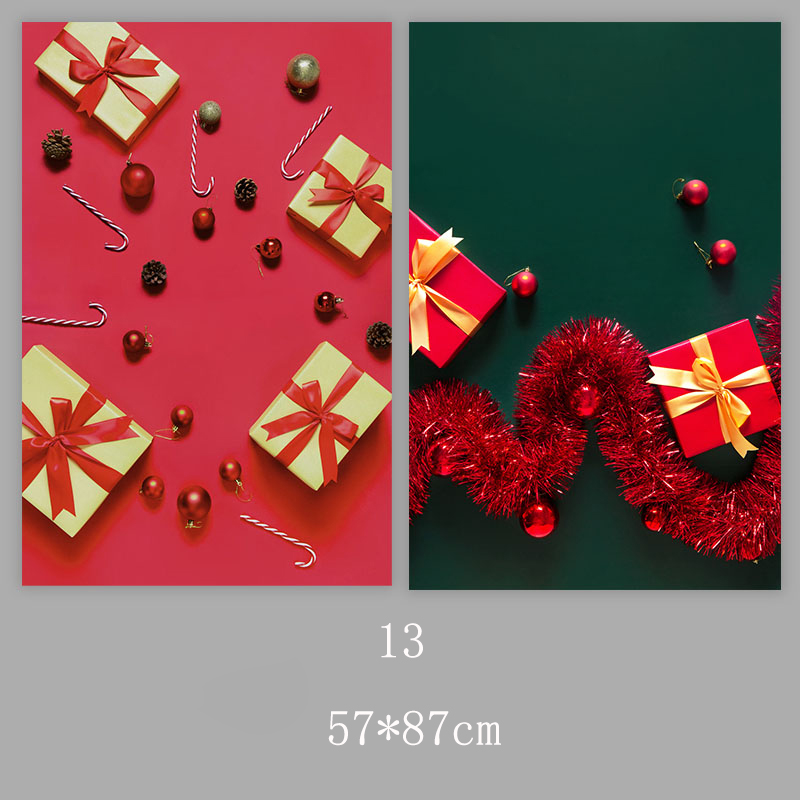 Background photography 2 Sides Marble Wood Grain photo studio Cosmetics Easter decoration 57*87cm Waterproof Photo background: 13