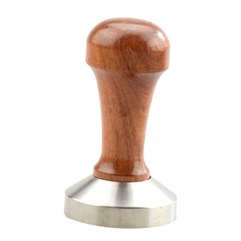 Coffee Press Tool Stainless Steel Espresso Tamper Handle Solid Wood Pressure Base Tampers - 1 49mm: Default Title