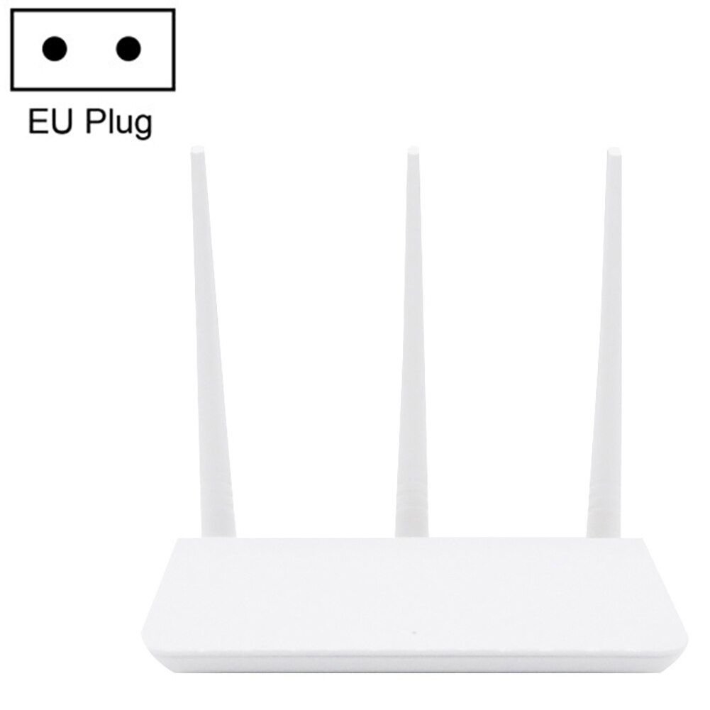 F3 300Mbps Wireless WiFi Router Wi-Fi Repeater English Interface 1WAN+3LAN Ports for Small Medium House: White EU pLug