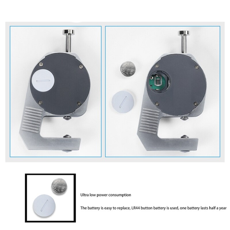Digital Thickness Gauge Electronic Thickness Meter Measure Thickness Of Paper Cloth Thin Metal Micrometer 0.01Mm