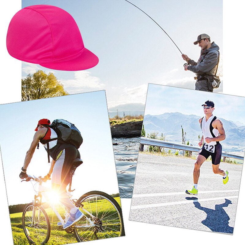 Sunscreen Cycling Cap Mesh Lycra Breathable Road Bike Headband MTB Bicycle Head Wear Under Helmet Liner Summer port Hat Scarf