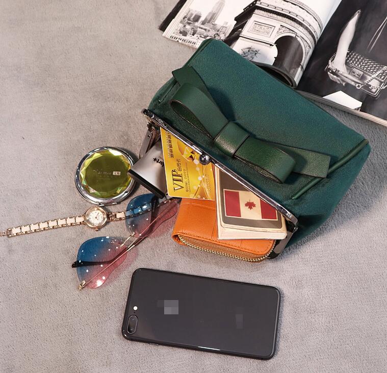 Anawishare kvinnor axelväskor bow crossbody väskor för kvinnor messenger bags gröna kvinnor handväskor bolsos mujer