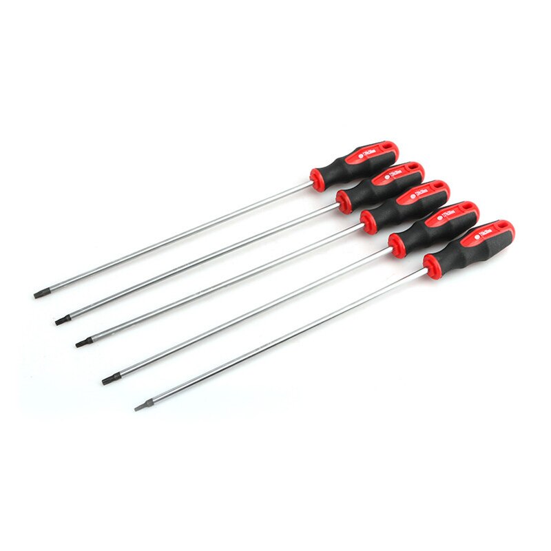 Destornillador Torx Extra largo de 400mm con orificio S2 acero T15 T20 T25 T27 T30, 1 unidad, herramientas manuales de reparación para el hogar
