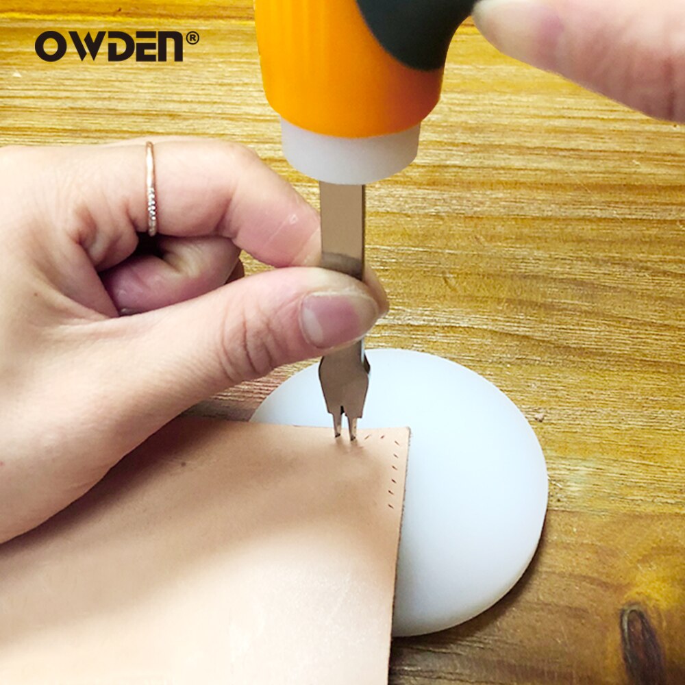 OWDEN – bloc de poinçon rond en cuir, Mini tapis de poinçon en cuir, outils en cuir pour la Protection du bureau