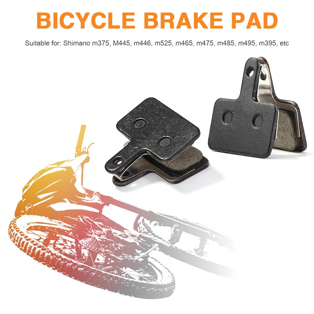 Pastillas de freno de disco para bicicleta de montaña, piezas de resina semimetálicas para SHIMANO M375, M445, M446, 10/15/20/30/40/50 pares