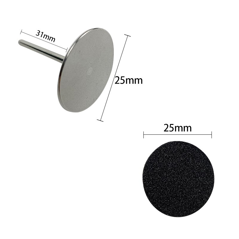 Broca de diamante para unhas, lixa de papel para limpeza de cutículas dos pés, fresa de pele morta, acessórios de manicure e pedicure