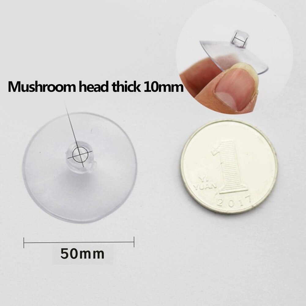 30/40/50mm klare sugekopper sopphode sterkt vakuumsugere kroker oppheng for vindusdekorasjon bryllup bilglass