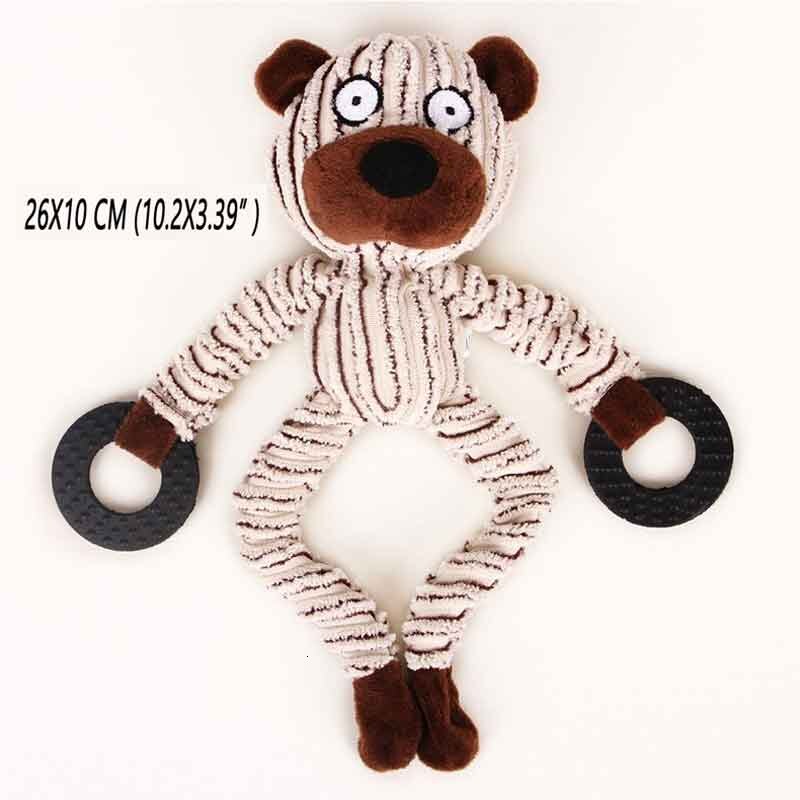 Juguetes Para Perros resistentes a mordeduras para perros grandes, mascotas interactivas, Bulldog Francés, juguete de felpa con sonido de peluche, Fleece, chirriante, suministros para mascotas: J