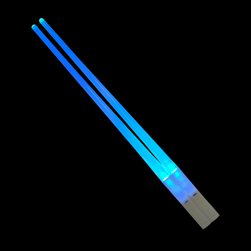 Sabre Laser LED thème StarWar, baguettes chinoises lumineuses, réutilisables, lavables et détachables, baguettes à Sushi, vaisselle de cuisine, 1 paire: Rouge