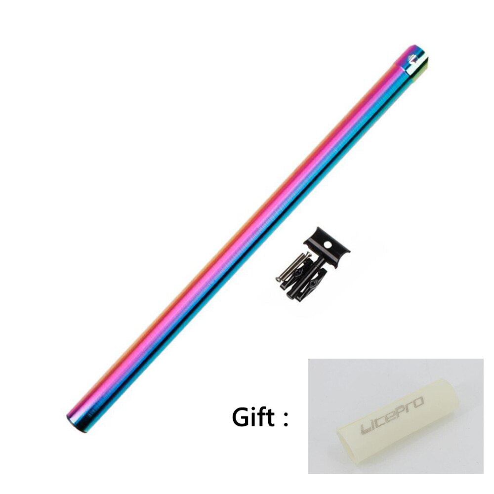 Sykkel setepost 33.9*600mm til dahon 412 sammenleggbar sykkel  sp8 setepinne al legering: Fargerik