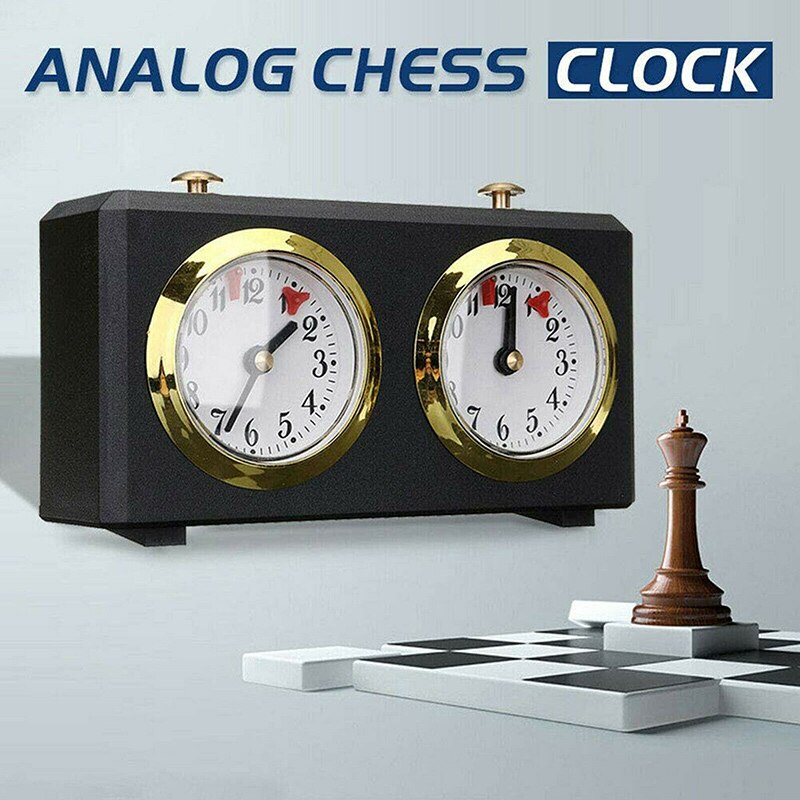 Recém analógico xadrez relógio mecânico xadrez relógios garde xadrez contagem up down xsd88