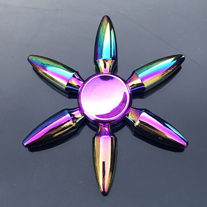 Finger Spinner Office Anxiety Relief Stress Fidget Gyro Flower / Tower / Spider Metal Hand Spinner Tri Spinner Model