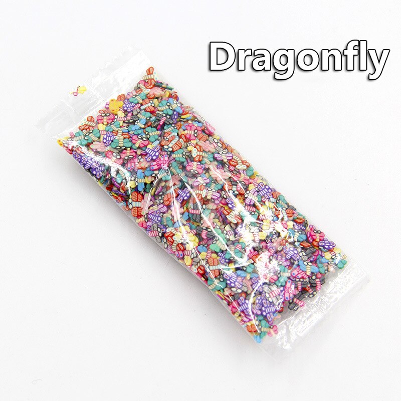 1000pcs/bag DIY Slime Soft Pottery Fruit Slices Filler For Nails Art Slime Fruit Slime Accessories Supplies Decoration Toy: 1000Pcs toy 6