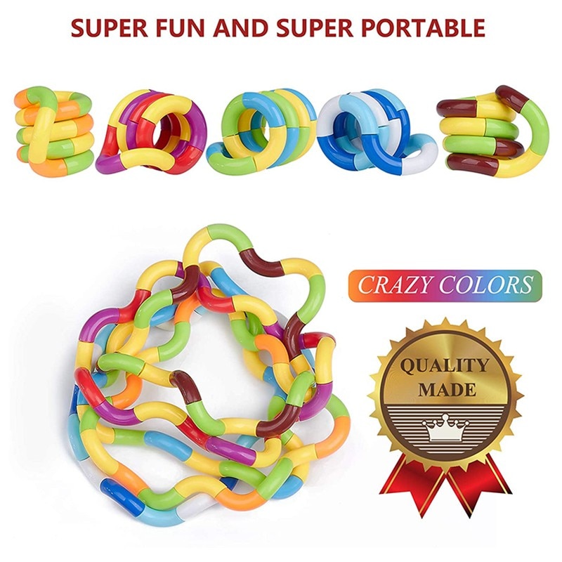 Colorful Roller Twist Fidget Toys Anti Stress Adult Brain Relax Simple Dimple Child Rope For Stress Kids Antistress Focus Toy