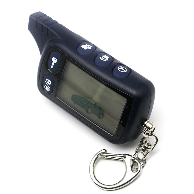 Tomahawk TZ9010 LCD Remote Controller Keychain,TZ-9010 Key Chain Fob for Vehicle Security 2-Way Car Alarm System TZ 9010