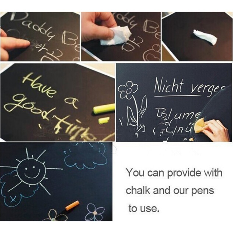 Home Wall Stickers Large Black Month Calendar Removable Chalk board for Planner Room DIY Board Office School Decals