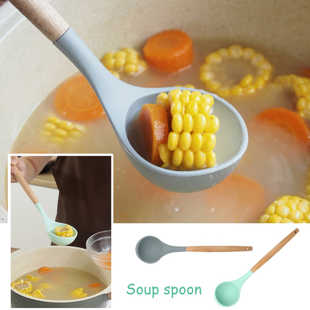 Silicone Kitchenware Cooking Utensils Set Heat Resistant Kitchen Non-Stick Cooking Utensils Baking Tools With Storage Box