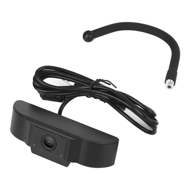 Webcam con intercomunicador remoto para puerta y patio, Webcam de PC para XP/Vista/Win7/8/10 Mac Android4.0: Black