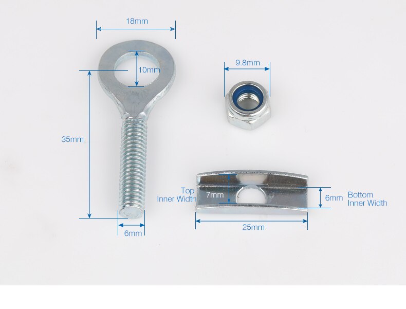 2PCS disassembly bicycle chain tightening bolt fixing gear bicycle parts bicycle chain tensioner tightening screw bolt tool