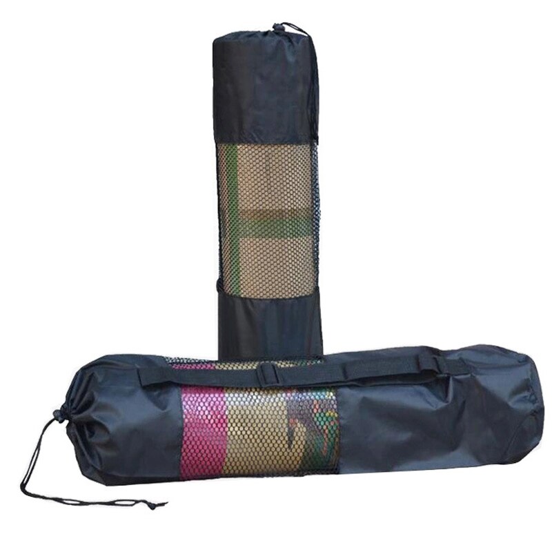 Zwarte Yoga Rugzak Yoga Mat Tas Waterdichte Rugzak Nylon Pilates Carrier Mesh Verstelbare Riem ASD88