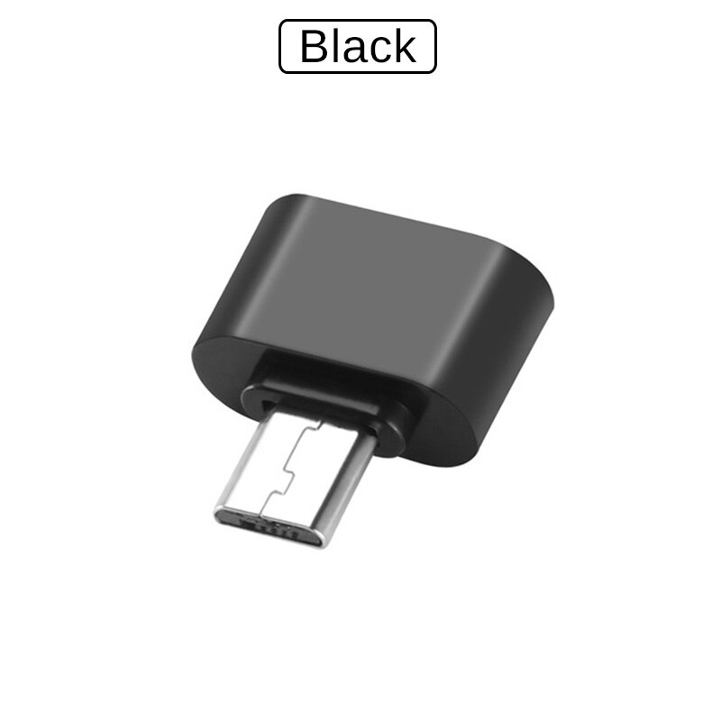 2 Stuks Micro Usb Otg Adapter Voor Huawei Honor 6A 6C 6X 7 7A 7C 7X 7S 7I 8A 8C 8S 8X Max Pro 9N 10i 20i 9 10 20 Lite Spelen 4T 8A 9A: Black