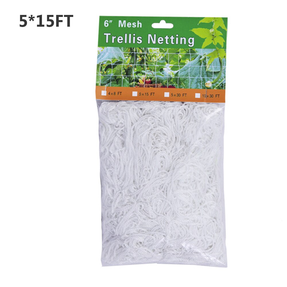 netting polyester nett loofah netting til morgen ære vintreet blomster hageplanter klatrenett agurk vinranke vokseholder: beige