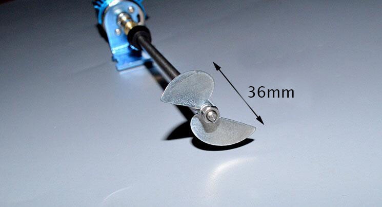1 Set 380 RC Boat Motor+Shaft+Positve Metal Screw Spare Part For DIY RC Electric Boat Model Speedboat