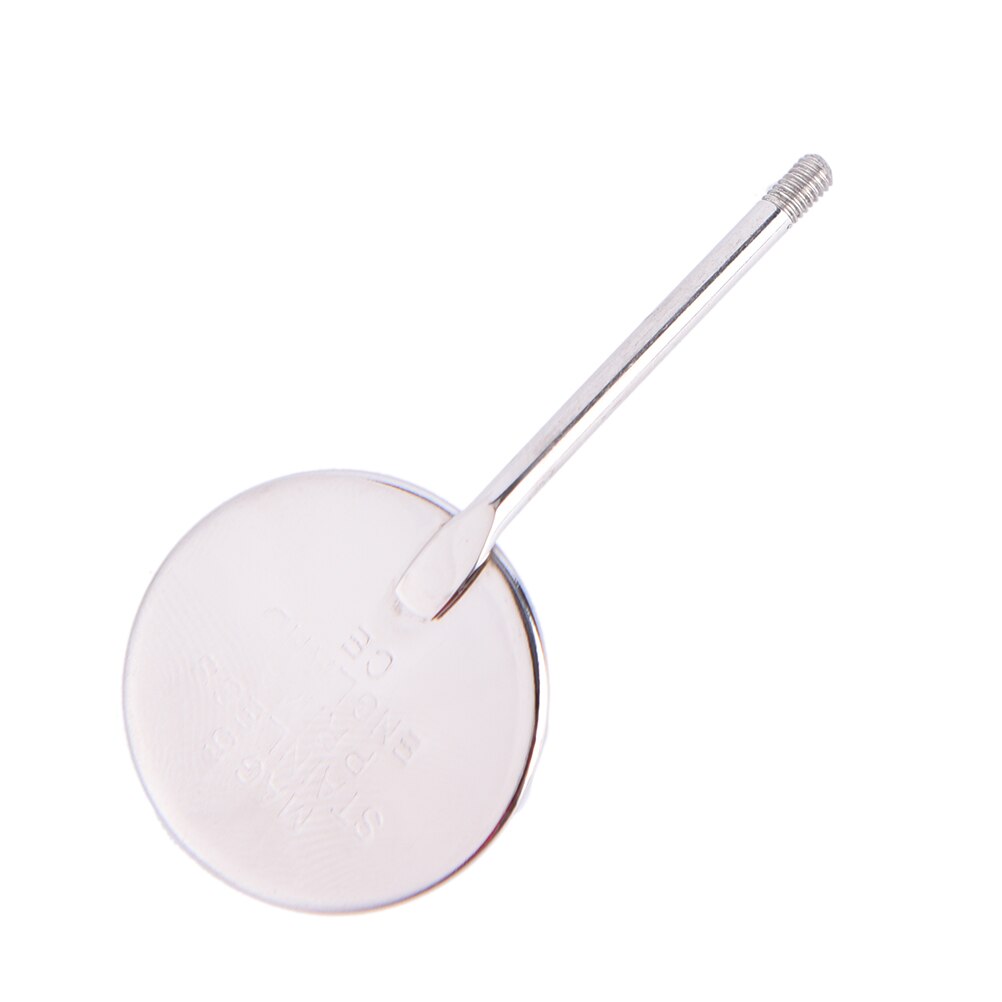 Roestvrijstalen mondspiegel met een diameter van 24mm mm , reflector voor tandartsapparatuur, stalen mondspiegel voor tandartsen