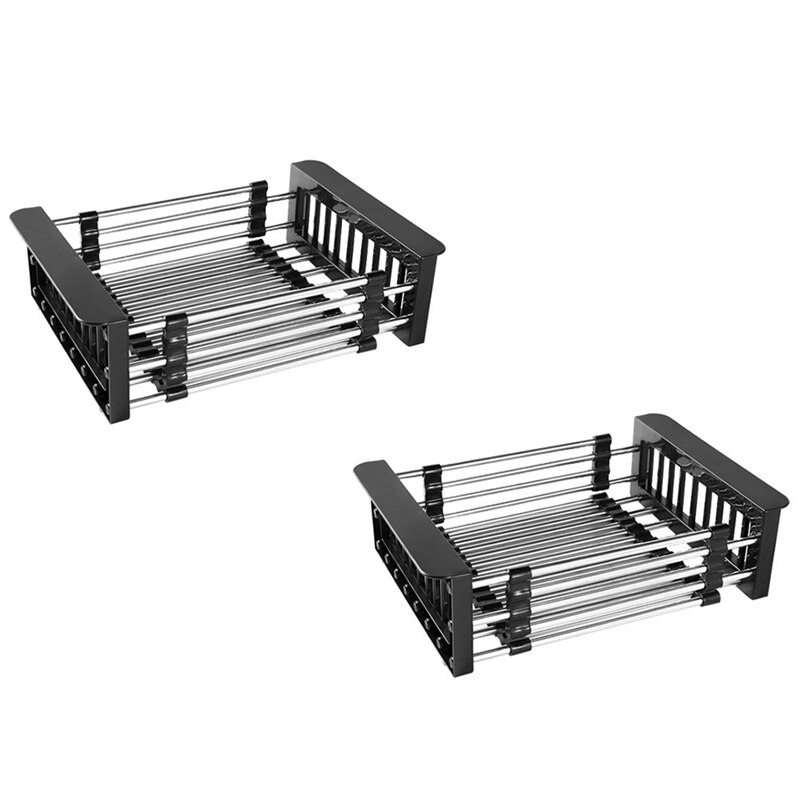 Expandable Dish Drying Rack Over Sink Stainless St... – Grandado
